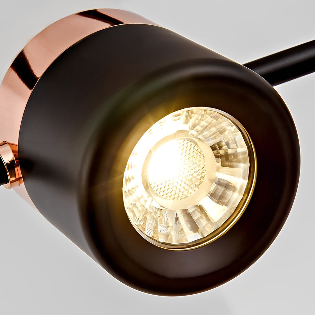 Modern Rotatable LED Nordic Chandelier Electroplated Metal Pendant Light for Dining Room