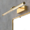Modern Rotatable Seeded Acrylic LED Vanity Light Dimmable Bathroom Wall Sconce