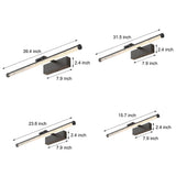 Modern Rotatable Seeded Acrylic LED Vanity Light Dimmable Bathroom Wall Sconce