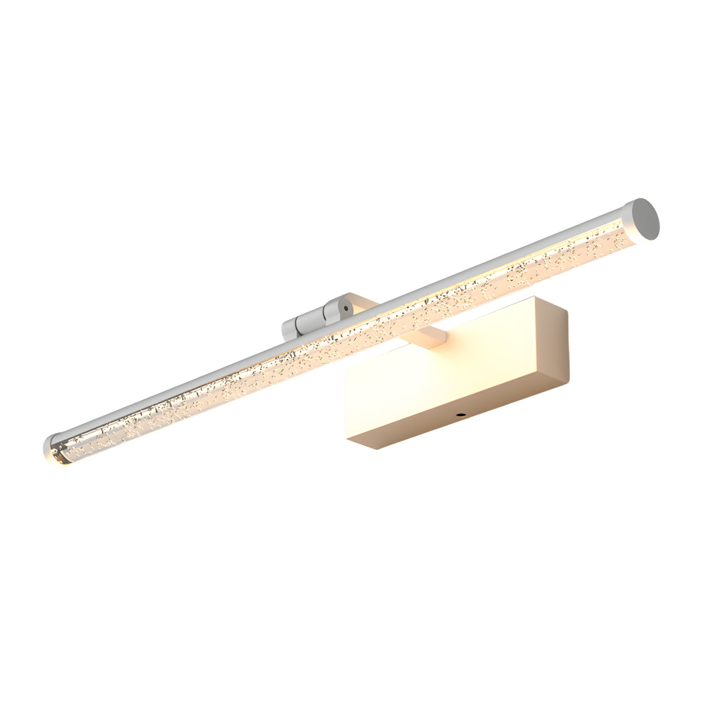 Modern Rotatable Seeded Acrylic LED Vanity Light Dimmable Bathroom Wall Sconce