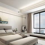 Modern Rotatable Skyline Linear LED Ceiling Light Slim Adjustable Steel Strip Fixture for Home