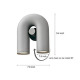 Modern Rotatable U Shaped LED Wall Lamp Nordic Style Industrial Water Pipe Sconce Lighting