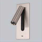 Modern Rotating LED Wall Sconce Adjustable Minimalist Bedside Reading Light Fixture