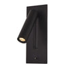 Modern Rotating LED Wall Sconce Adjustable Minimalist Bedside Reading Light Fixture