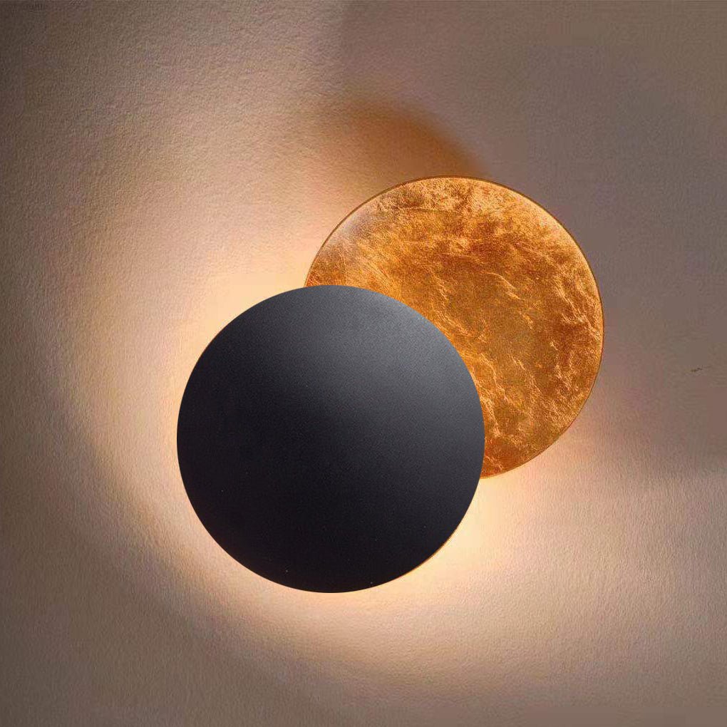 Modern Rotating Moon Design LED Wall Sconce Minimalist Adjustable Bedside Lighting for Stairs and Aisle