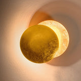 Modern Rotating Moon Design LED Wall Sconce Minimalist Adjustable Bedside Lighting for Stairs and Aisle