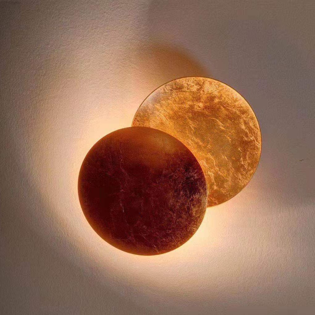 Modern Rotating Moon Design LED Wall Sconce Minimalist Adjustable Bedside Lighting for Stairs and Aisle
