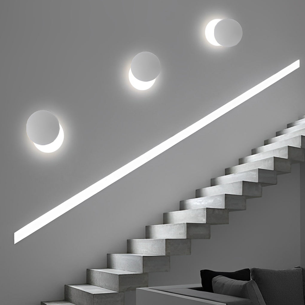 Modern Round 360 Degree Rotatable LED Wall Lamp Adjustable Indoor Sconce Lighting