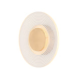 Modern Round Acrylic LED Wall Sconce Stripes Grid Pattern Lighting for Living Room and Bedroom