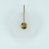 Modern Round Alabaster LED Wall Sconce Elegant Stone Wall Lamp for Interior Living Spaces