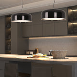 Modern Round Aluminum Pendant Light with Soft Diffused Illumination for Contemporary Interior Decor