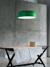 Modern Round Aluminum Pendant Light with Soft Diffused Illumination for Contemporary Interior Decor