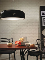 Modern Round Aluminum Pendant Light with Soft Diffused Illumination for Contemporary Interior Decor