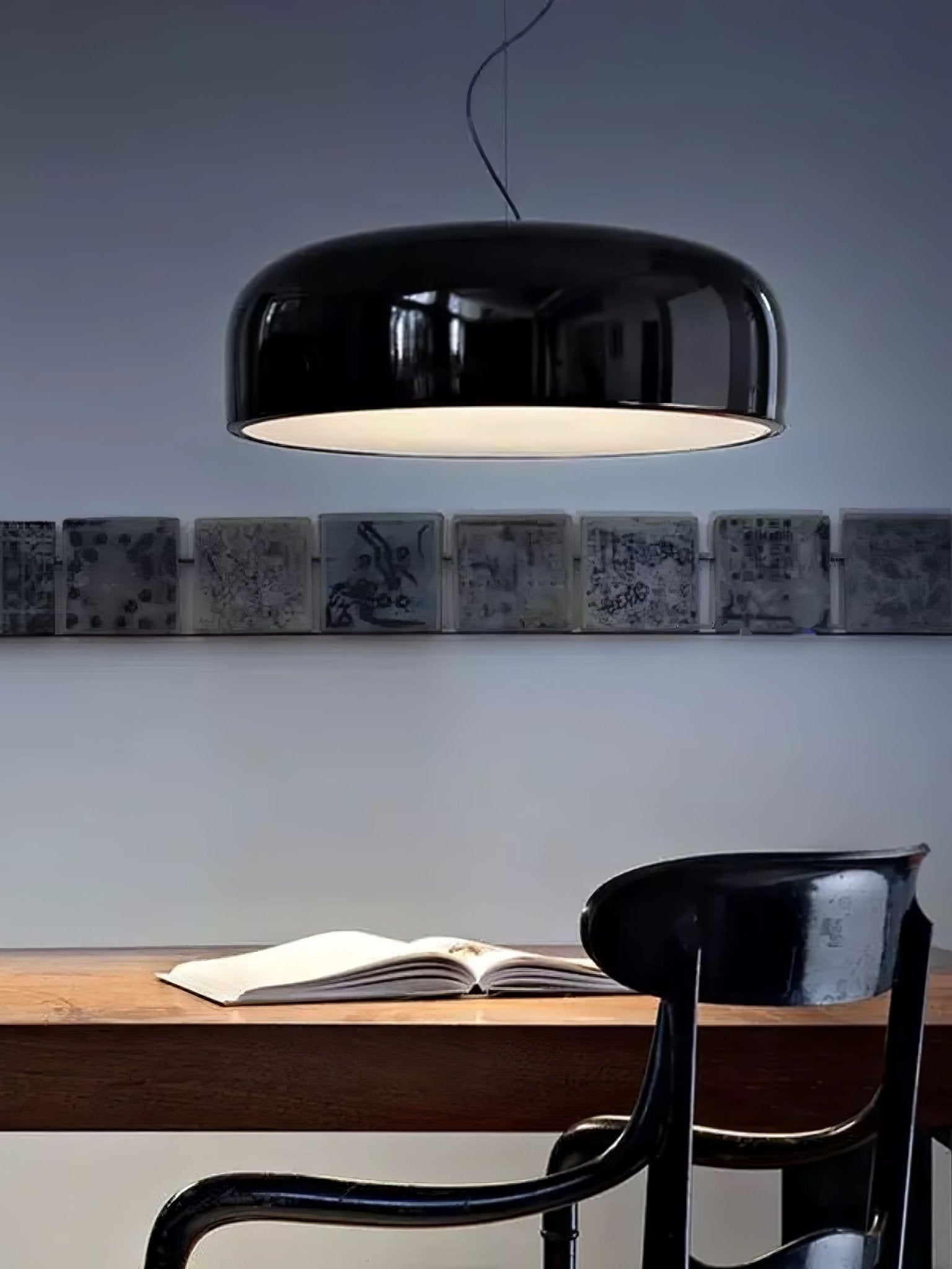 Modern Round Aluminum Pendant Light with Soft Diffused Illumination for Contemporary Interior Decor