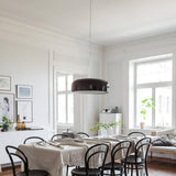 Modern Round Aluminum Pendant Light with Soft Diffused Illumination for Contemporary Interior Decor