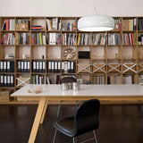 Modern Round Aluminum Pendant Light with Soft Diffused Illumination for Contemporary Interior Decor
