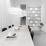 Modern Round Aluminum Pendant Light with Soft Diffused Illumination for Contemporary Interior Decor