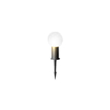 Modern Round Ball LED Outdoor Pathway Lights Waterproof Black Stainless Steel Landscape Garden Lamp