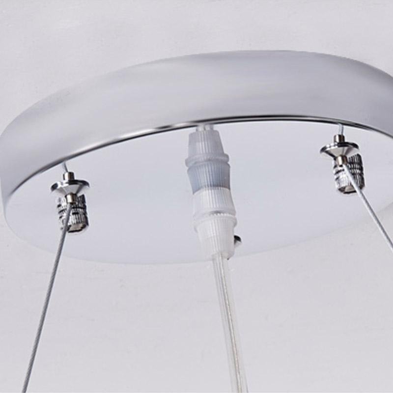 Modern Round Cherry Wood Drum Pendant Light 24 Inch Large Farmhouse LED Hanging Ceiling Fixture
