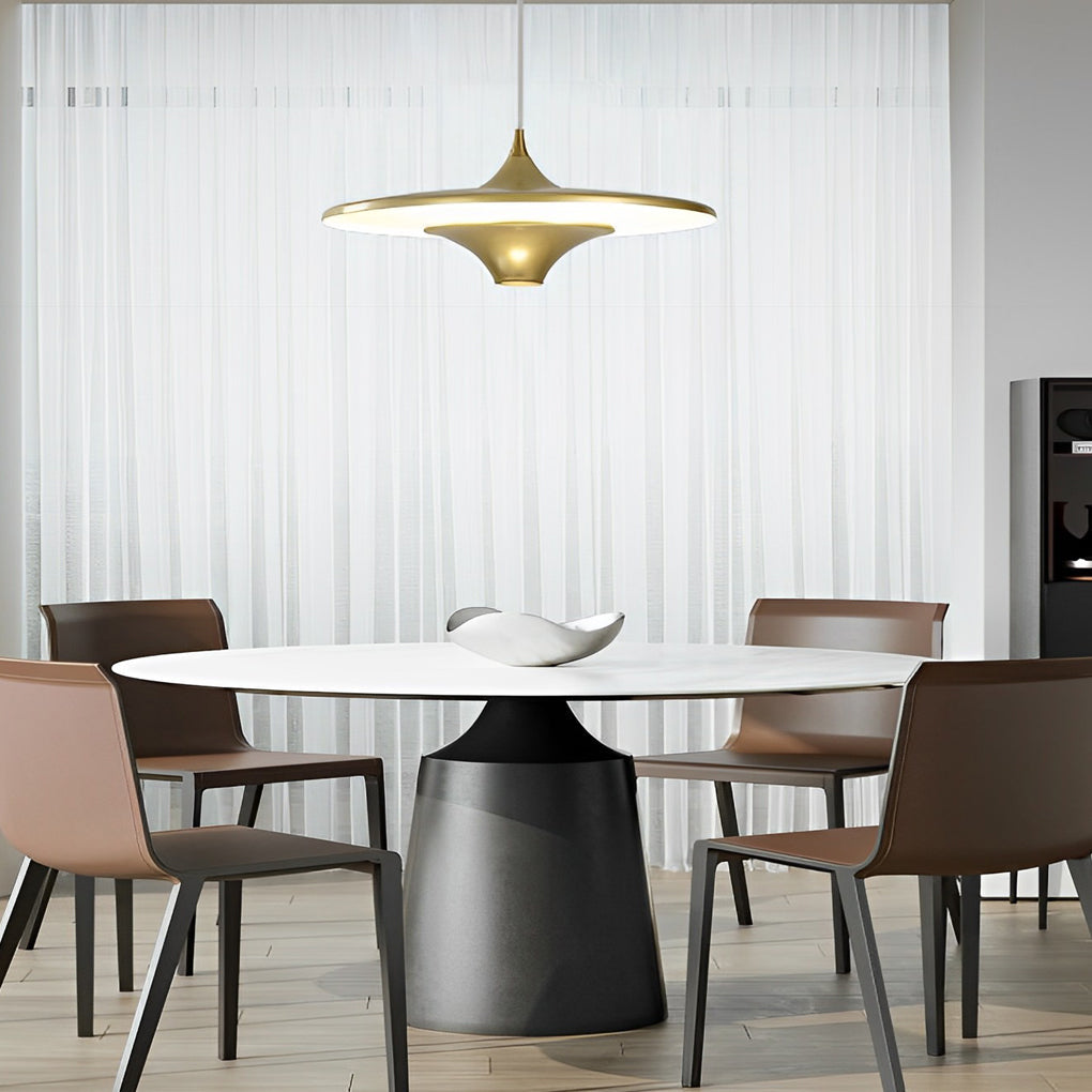 Modern Round COB LED Pendant Light Adjustable Nordic Hanging Lamp for Dining Room