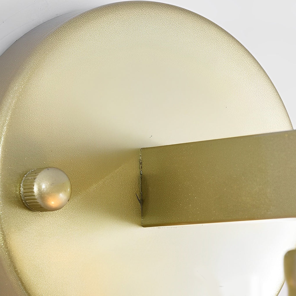 Modern Round Crystal Glass Wall Sconce Plug In Luxury Postmodern Lighting for Bedroom
