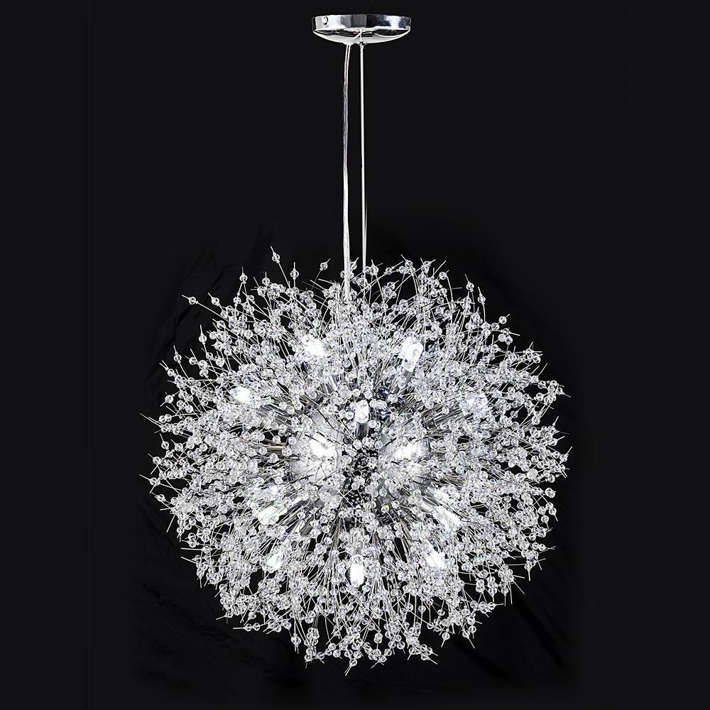 Modern Round Crystal LED Pendant Light Elegant Antique Chandelier for Dining and Living Rooms