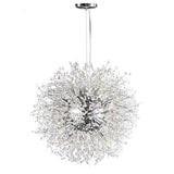 Modern Round Crystal LED Pendant Light Elegant Antique Chandelier for Dining and Living Rooms