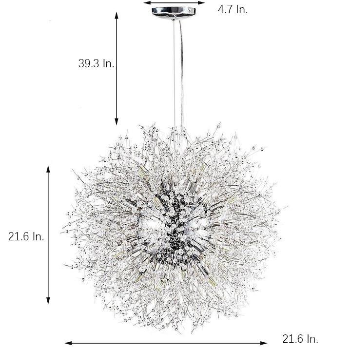 Modern Round Crystal LED Pendant Light Elegant Antique Chandelier for Dining and Living Rooms