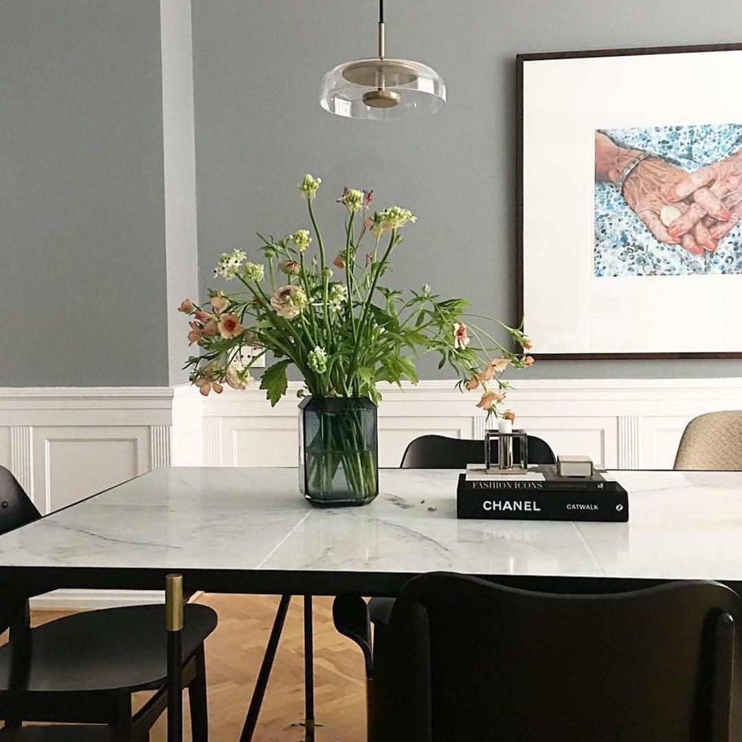 Modern Round Glass and Brass Pendant Light Fixture for Contemporary Interior Lighting