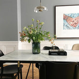 Modern Round Glass and Brass Pendant Light Fixture for Contemporary Interior Lighting