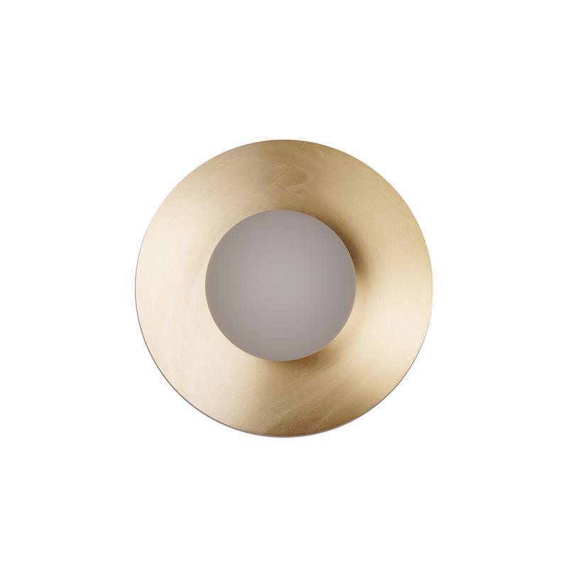 Modern Round Glass Art Sconce Wall Lamp Celestial Moon Design for Hallway and Bedroom