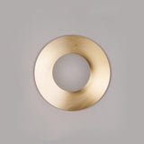 Modern Round Glass Art Sconce Wall Lamp Celestial Moon Design for Hallway and Bedroom