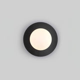 Modern Round Glass Art Sconce Wall Lamp Celestial Moon Design for Hallway and Bedroom