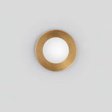 Modern Round Glass Art Sconce Wall Lamp Celestial Moon Design for Hallway and Bedroom
