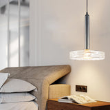 Modern Round Glass Pendant Light Amber Smoke Gray Nordic Chandelier for Kitchen Island