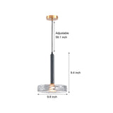 Modern Round Glass Pendant Light Amber Smoke Gray Nordic Chandelier for Kitchen Island