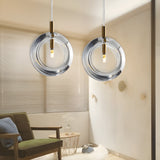 Modern Round Glass Sphere Pendant Light Nordic Hanging Ceiling Fixture for Home
