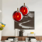 Modern Round Glass Sphere Pendant Light Nordic Hanging Ceiling Fixture for Home