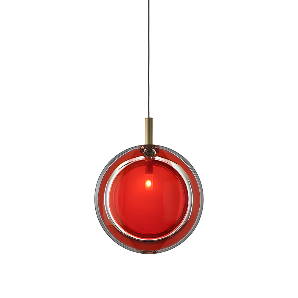 Modern Round Glass Sphere Pendant Light Nordic Hanging Ceiling Fixture for Home