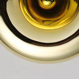 Modern Round Lava Glass Wall Sconce Creative Art Indoor Lighting Fixture in Gold and Silver