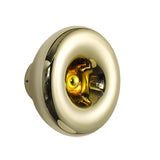 Modern Round Lava Glass Wall Sconce Creative Art Indoor Lighting Fixture in Gold and Silver