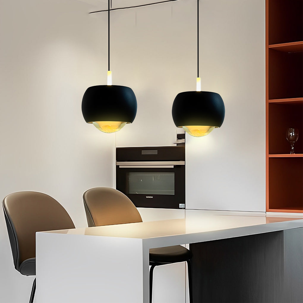 Modern Round LED Adjustable Height Kitchen Pendant Light Aluminum Chandelier