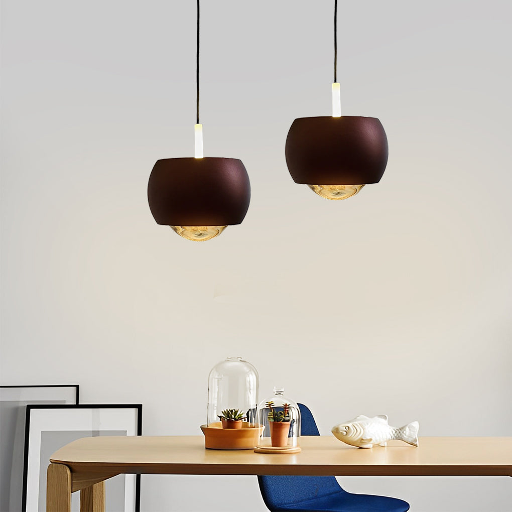 Modern Round LED Adjustable Height Kitchen Pendant Light Aluminum Chandelier