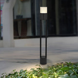 Modern Round LED Outdoor Post Light Minimalist Waterproof Garden Pathway Pole Lamp