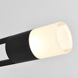 Modern Round LED Outdoor Post Light Minimalist Waterproof Garden Pathway Pole Lamp