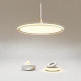 Modern Round LED Pendant Light for Dining Room and Bedroom Minimalist Nordic Chandelier