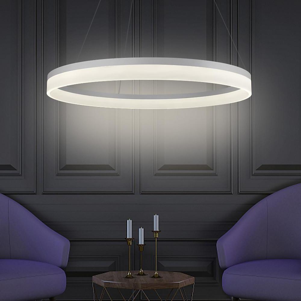 Modern Round LED Pendant Light for Kitchen Island and Contemporary Living Spaces