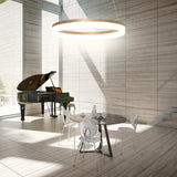 Modern Round LED Pendant Light for Kitchen Island and Contemporary Living Spaces