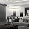 Modern Round LED Pendant Light for Kitchen Island and Contemporary Living Spaces