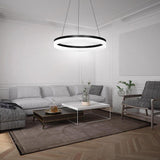 Modern Round LED Pendant Light for Kitchen Island and Contemporary Living Spaces